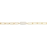 Scrouples Links Förgyllt Silver Armband Med Sötvattenspärlor 38772A,M