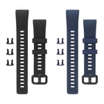 Watch Strap for Huawei Band 4 Pro/Band 3 Pro/Band 3 Fitness Tracker Black & Blue