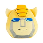 Peluche Mega 38 cm tête de Bumblebee de Transformers, Dans l'univers Nintendo, elle est idéale pour décorer la chambre des filles et des Garçons. A partir de 3 ans