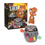 TOMY - Pop T-Rex Jeux de Société Jurassic World pour Famille et Enfants, Jeu dinosaure, 2 - 4 Joueurs, Convient aux Garçons et aux Filles Agés de 4+