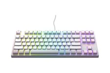 CHERRY XTRFY K4V2 - tangentbord - RGB - 80% TKL - QWERTZ - tysk - vit Inmatningsenhet