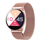 KYLN Sport Fitness Watch Heart Rate Monitor Waterproof Smart Band Alarm Clock Call Reminder Color Screen Men Women Smartwatch-Pink