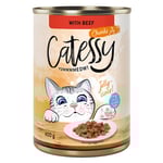 Catessy bitar i sås eller gelé kattmat 12 x 400 g - Nötkött i gelé