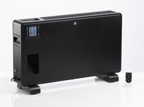 Daewoo Convector Heater With Turbo Fan & Timer LCD - Black, 2.3KW With Remote