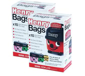 20 x Genuine Numatic NVM-1CH Henry James HEPA-FLO High Efficiency Filter Bags