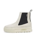 Puma Womens Mayze Suede Chelsea Boots - White Leather - Size UK 6.5