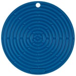 Le Creuset Manique/Dessous de Plat, Silicone, Rond, ⌀ 20 cm, Bleu Marseille, 93000230312200