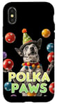 Coque pour iPhone X/XS Blue Heeler Jouet de jongleur pour chien de bétail australien Motif pattes