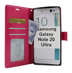 billigamobilskydd.se Crazy Horse Wallet Samsung Galaxy Note 20 Ultra 5G (SM-N986B/DS) (Hotpink)