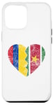 Coque pour iPhone 15 Pro Max Moitié Surinamais moitié colombien | Drapeaux Suriname Colombie