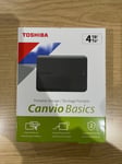 Toshiba Canvio Basics Portable Storage 4 TB Brand New Sealed Box