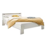 Stella Trading Nice Nizza Lit futon 140 x 200 cm – Chambre Adolescent Minimaliste Double en Blanc