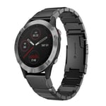 Garmin Fenix 5x Plus urrem i stål - Sort