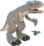 Jurassic World Indominus Rex Dinosaur Toy with Thrashing Action & Raptor Figure