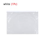1/3pcs Transparent Document Bag A4 File Folder Paper Holder White 1pc