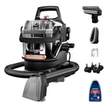 BISSELL® SpotClean® HydroSteam™ | 1000W Portable Spot Cleaner | Lift the toughest stains with HydroSteam™ Technology | Easy Self Cleaning Tool | Clean Carpets, Upholstery & Car | 3689E | Black/Copper