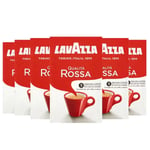 6 Packs x 500g (3kg) Lavazza Qualita Rossa Coffee , Robusta & Arabica Beans