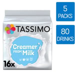 Tassimo Milk Pods Milk Creamer T Discs 5 Packs (80 Drinks)