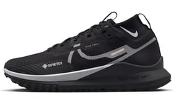 Nike Women's React Pegasus Trail 4 Gore-TEX Sneaker, Black/Wolf Grey-Reflect Silver, 5.5 UK