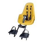 BOBIKE 8012000023 - Siège Avant One Mini pour vélo avec Roues de 26” à 29” adapté aux Enfants pesant jusqu'à 15 kg avec Fixation sur Le Tube de Direction en Couleur Mighty Moutarde