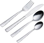 Viners Everyday Glisten 16 Piece 18/0 Silver Stainless Steel Cutlery Set