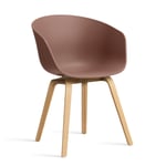HAY About a Chair 22 stol 2.0 Soft brick-lackerat ekstativ