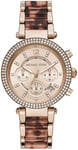 Michael Kors MK6832 Parker Rosa guldfarvet/Resinplast Ø39 mm