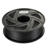 ABS Plus Filaments for 3D Printer-Black ABS Filament 1.75 mm,Low Odor Dimensional Accuracy +/- 0.02 mm,1KG,Black