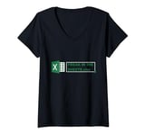 Womens Funny Excel Freak In The Sheets V-Neck T-Shirt