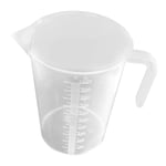POPETPOP 1000ml Plastic Measuring Cups Transparent Scale Cups Clear Measuring Jug Fish Feeding Cup Aquarium Supplies Paint Mixing Cup