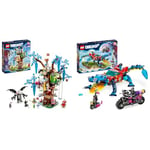 LEGO 71461 DREAMZzz Fantastical Tree House Toy Set, Build the Model in 2 Different Modes, with Mrs. & DREAMZzz Crocodile Car Toy 2in1 Set, Dream Monster Truck or Croc Car Vehicle, Includes Cooper