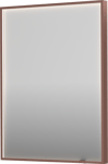 Sanibell Ink SP19 speil med lys, dimbar, duggfri, børstet kobber, 60x80 cm