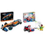 LEGO 42141 Technic McLaren Formula 1 2022 Replica Race Car Model Building Kit & 10789 Marvel Spider-Man's Car and Doc Ock Set, Spidey and His Amazing Friends Buildable Toy