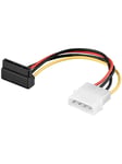 PC power cable/adapter 5.25 inch male to SATA 90°