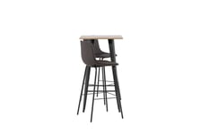 Venture Design Tempe & Alexi bargrupp Brun/valnöt 2 stolar & bord 60 x 60 cm