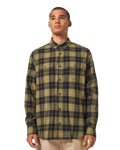 Cabin Button Down L/S M New Dark Brush Check (S)