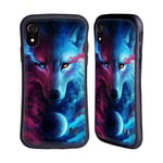 Head Case Designs Officially Licensed Jonas JoJoesArt Jödicke Wolf Galaxy Wildlife Hybrid Case Compatible With Apple iPhone XR