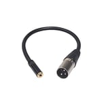 NA NA Câble adaptateur femelle vers XLR 3,5 mm Mini Jack vers XLR mâle équilibré Audio Convertisseur Cordon Câbles de microphone pour microphone
