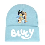 REMAKE Barn Bluey Cartoon Stickad Mössa Vinterhatt Present #3