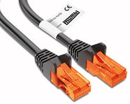 mumbi 23510 Cat.5e S/FTP Câble réseau de raccordement LAN Ethernet Patch avec connecteurs RJ-45 1.00m, noir