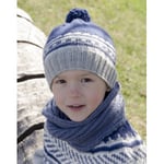 Little Adventure Set by DROPS Design - Lue og hals Strikkeoppskrift st - 10/12 år