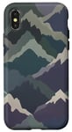 iPhone X/XS Trendy Camouflage Pattern for Mountain, Forest Green Case