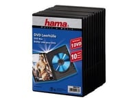 Hama Dvd Jewel Case With Foil - Lagring - Dvd-Fodral - Kapacitet: 1 Dvd - Svart (Paket Om 10)