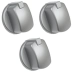 Genuine Hotpoint Indesit Oven Cooker Gas Knob Control Switch Inox 3 Pack