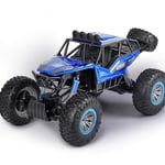 GRTVF 1:8 Electric Remote Control Car, 4WD Off Road RC Rock Crawlers Monster Truck High Speed All Terrain Climbing Buggy PVC Body Shell Racing Vehicle for Children (Color : Blue)