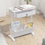White Shabby Chic Side Table Lamp Phone Stand Hall Hallway Bedroom Furniture