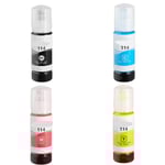 Kompatibel Epson 114 combo pack 4 stk Refill bläck (280 ml)