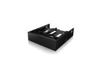 Icy Box Ib-5251 - Adapter För Lagringsfack - 5,25 Till 1 X 3,5 Tum Och 2 X 2,5 Tum - Svart