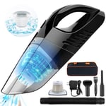 7000pA Handheld Vacuums Cordless, Portable Handheld Vacuum Cleaner with Powerful Suction, 120W Rechargeable Car Vacuum Cleaner, Handheld Hoover Wet Dry Car Vacuum Cleaner, Lightweight & Lower Noise