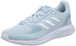 Adidas Women's Run Falcon 2.0 Training shoes, Halo Blue White Dash Grey, 4 UK
